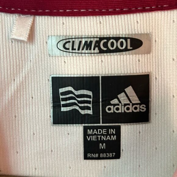 EUC Adidas Womens Climacool Vintage Paisley Golf Shirt - Size Medium - Picture 3 of 9